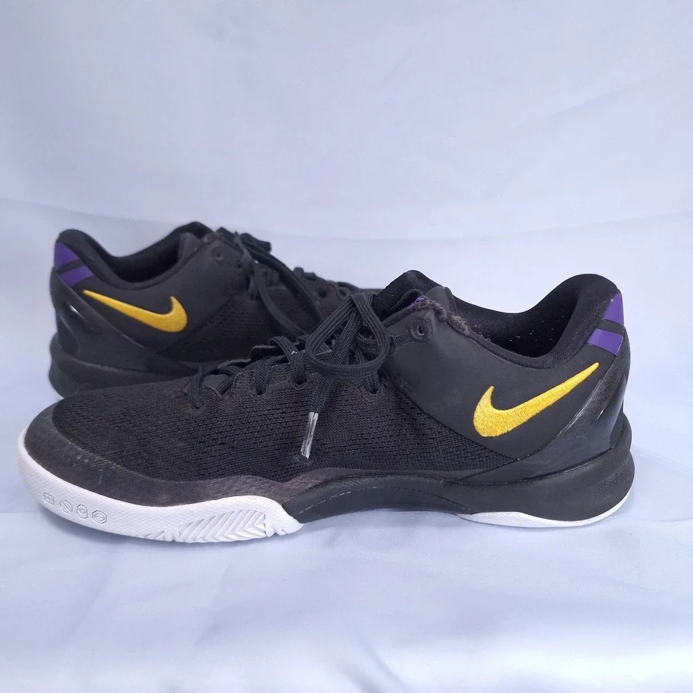 Nike Kobe 8 Protro Lakers Away Black Gold FN0266-002‎ Youth 7Y Women 8.5 EUR 40